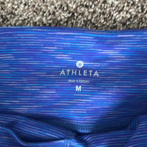 Athleta Energy Power Up Capri Blue - Picture 2 of 4